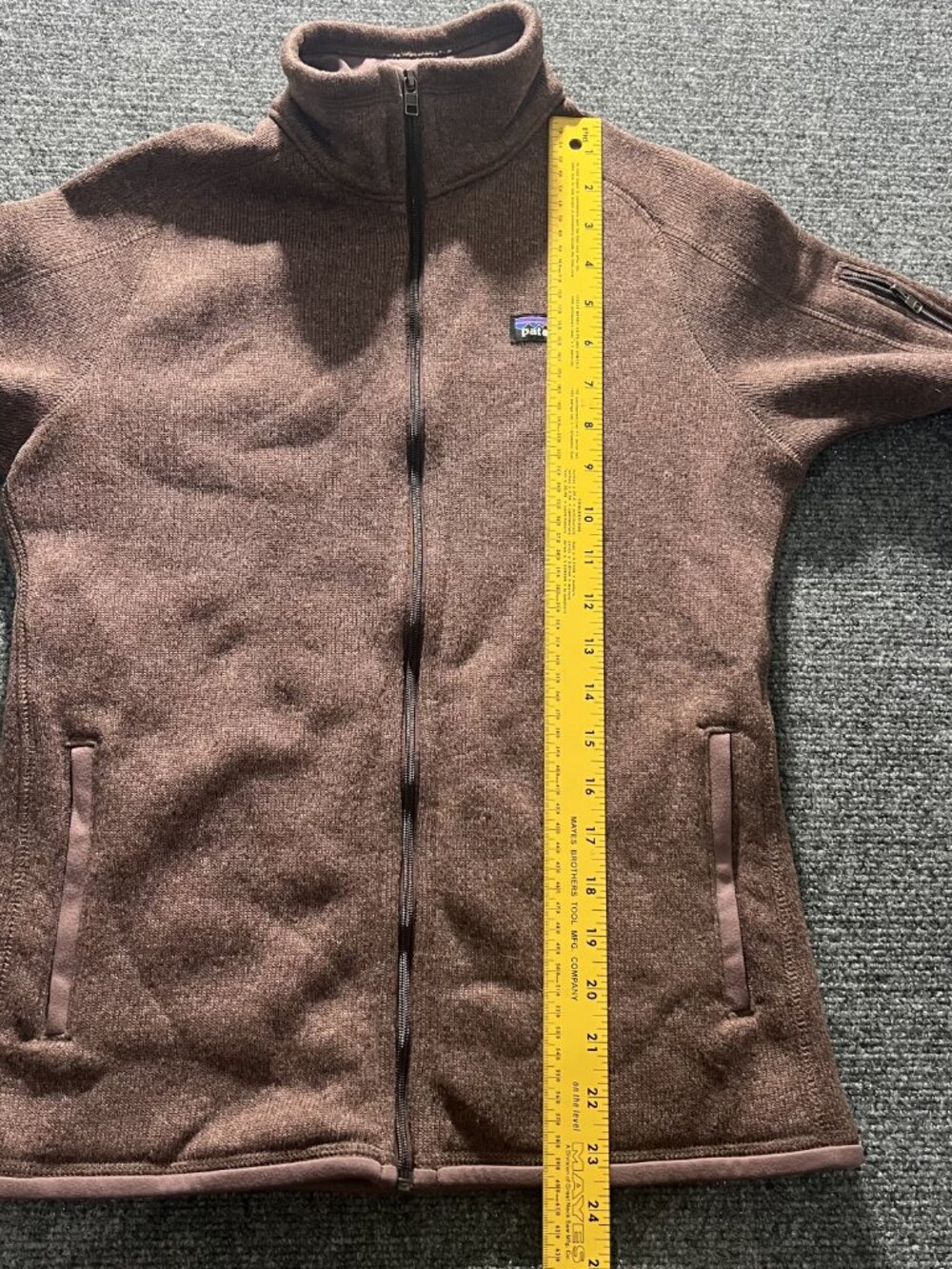 Patagonia Better Sweater Jacket Womens Small Brown Full Zip Sweater Knit - Picture 7 of 8